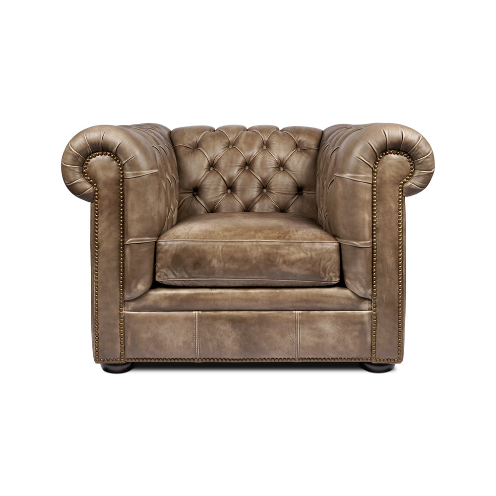 The Henry Lounge Chair Peter James Co brown leaher chair