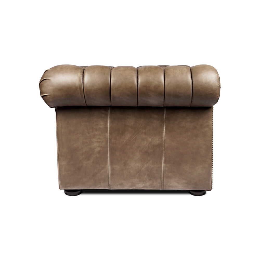 The Henry Lounge Chair Peter James Co brown leaher chair Classic leather