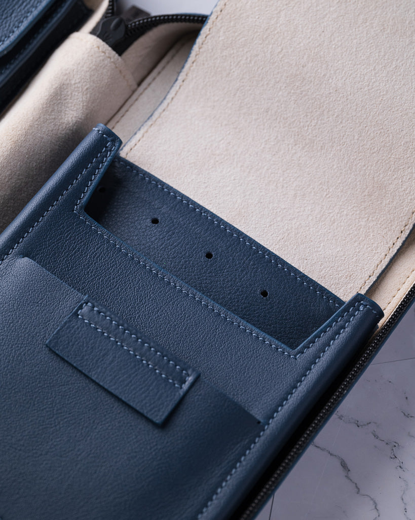 Alcantara Black Label Carry Humidor - Ocean