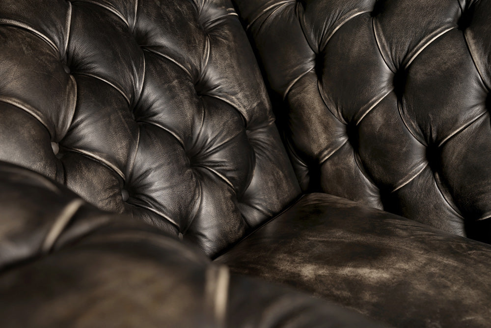 The Henry Lounge Chair Peter James Co dark brown leaher chair