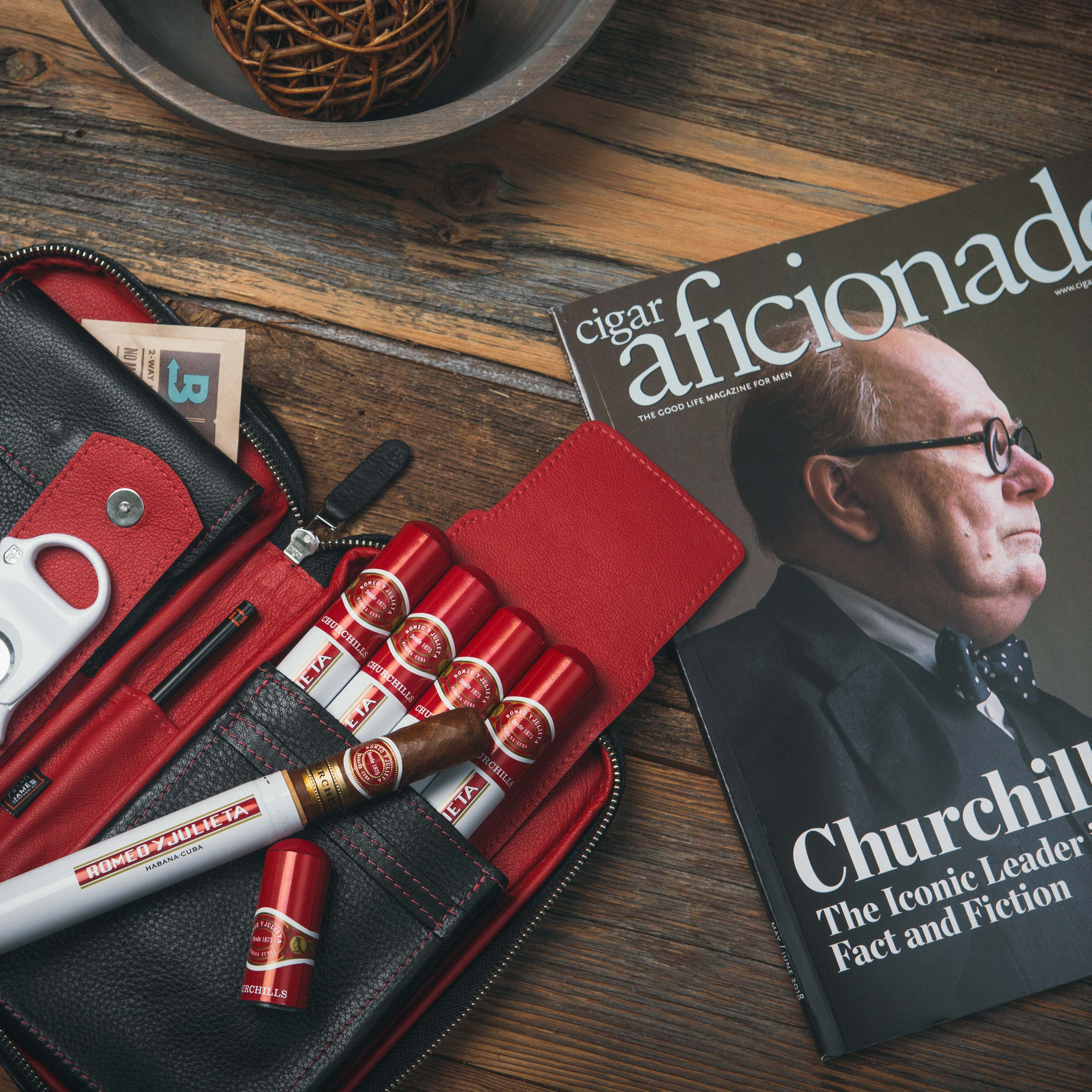 Cigar Aficionado Review: Peter James Leather Aficionado Case By David Clough