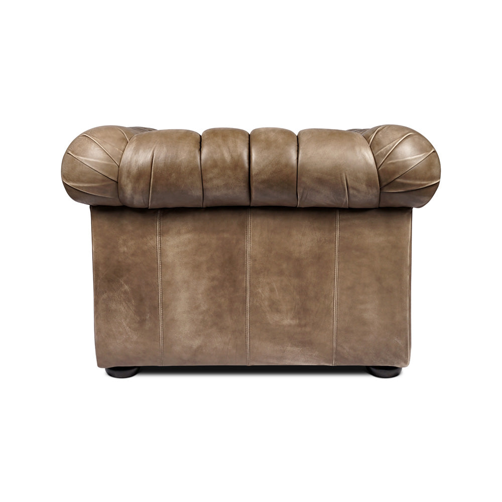 The Henry Lounge Chair Peter James Co brown leaher chair Classic